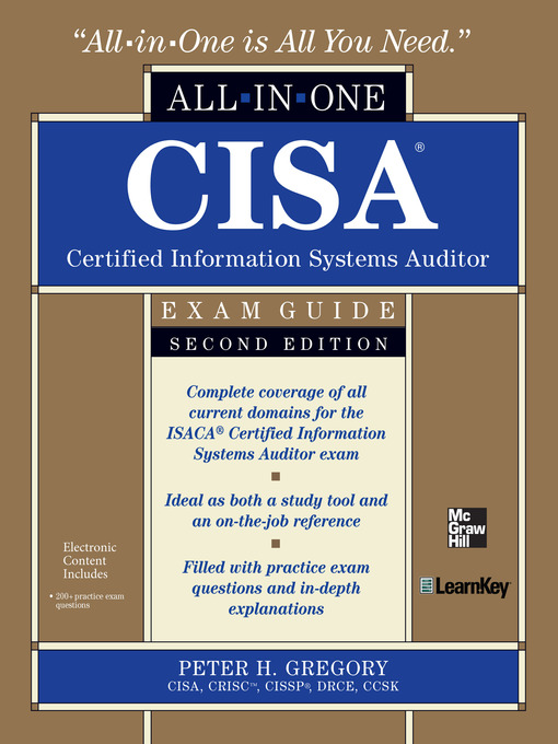 Title details for CISA Certified Information Systems Auditor All-in-One Exam Guide by Peter H. Gregory - Available